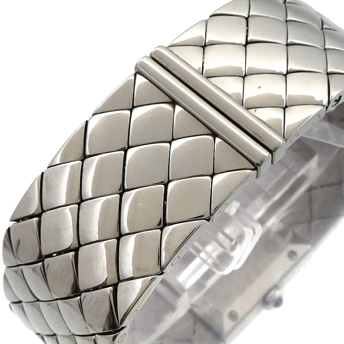 Matelasse H0489 Bezel Diamond Quartz Black Dial Ladies Watch