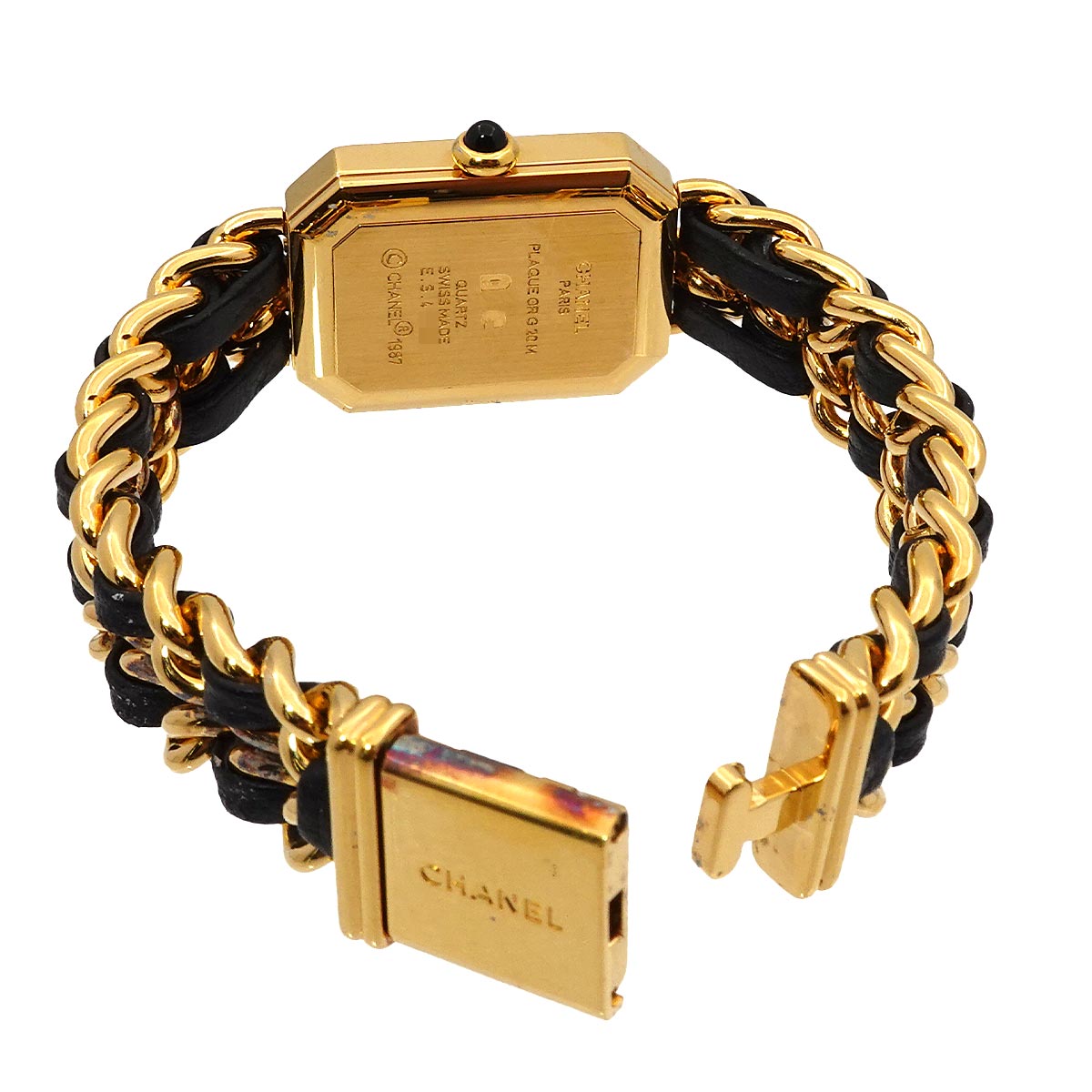 Premiere Size M H0001 Vintage Quartz Black Dial Ladies Watch