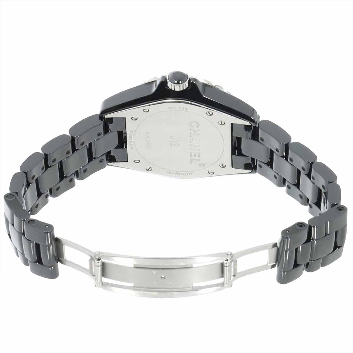 J12 Bezel 8P Diamond Automatic Black Dial Mens H3109 Watch