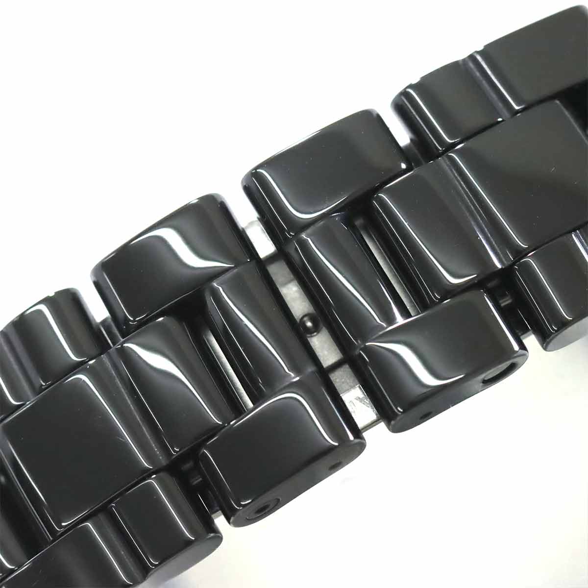 J12 Bezel 8P Diamond Automatic Black Dial Mens H3109 Watch