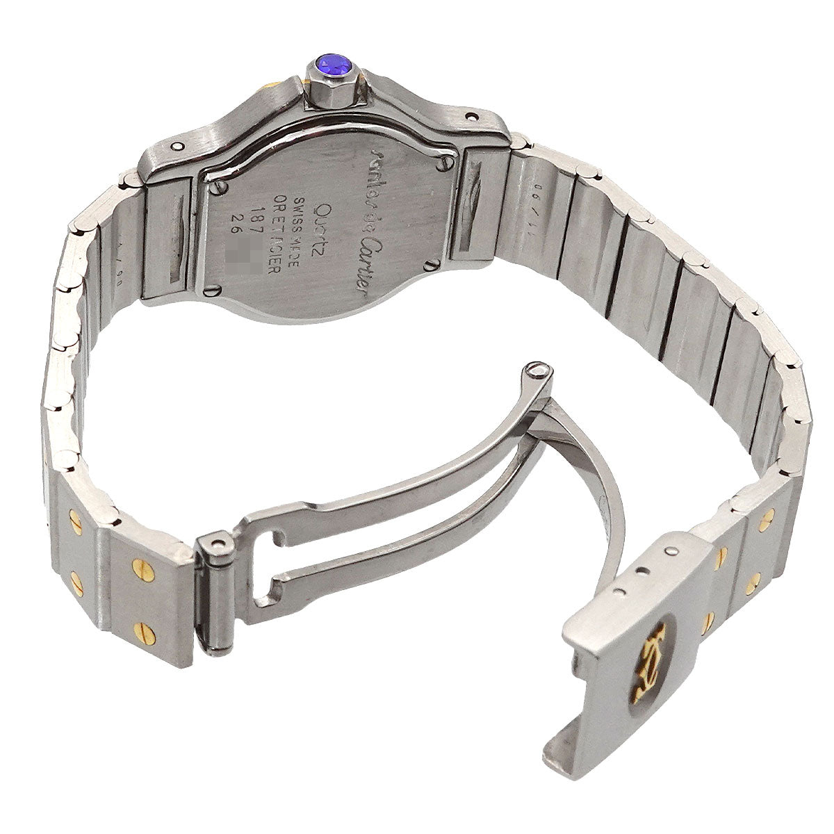 Santos Octagon SM W2001683 YG Quartz cream Dial Ladies