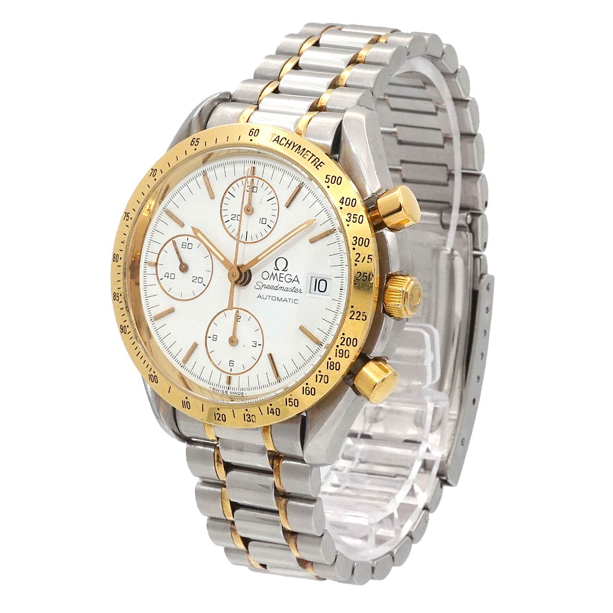 Speedmaster Date 3311 20 Chronograph Automatic White Dial Mens