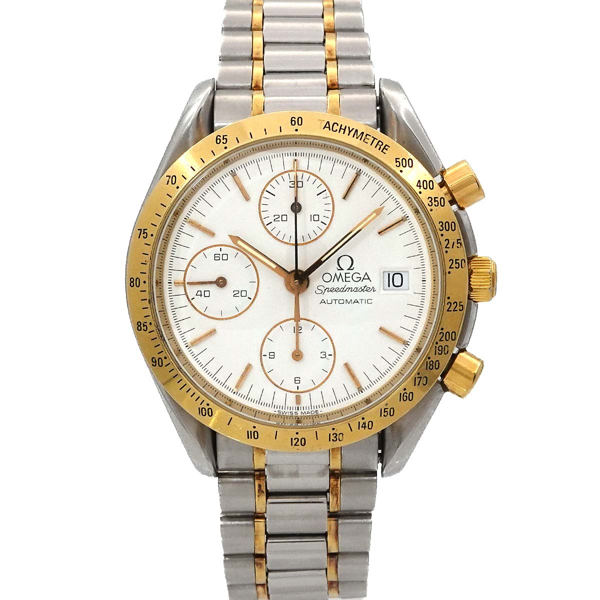 Speedmaster Date 3311 20 Chronograph Automatic White Dial Mens