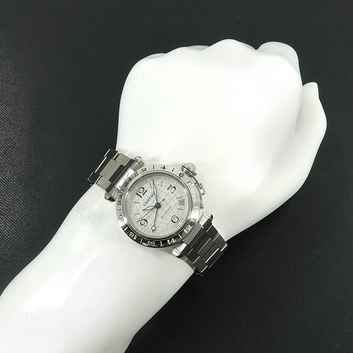 PashaC Meridian GMT W31078M7 Automatic Silver Dial Boys