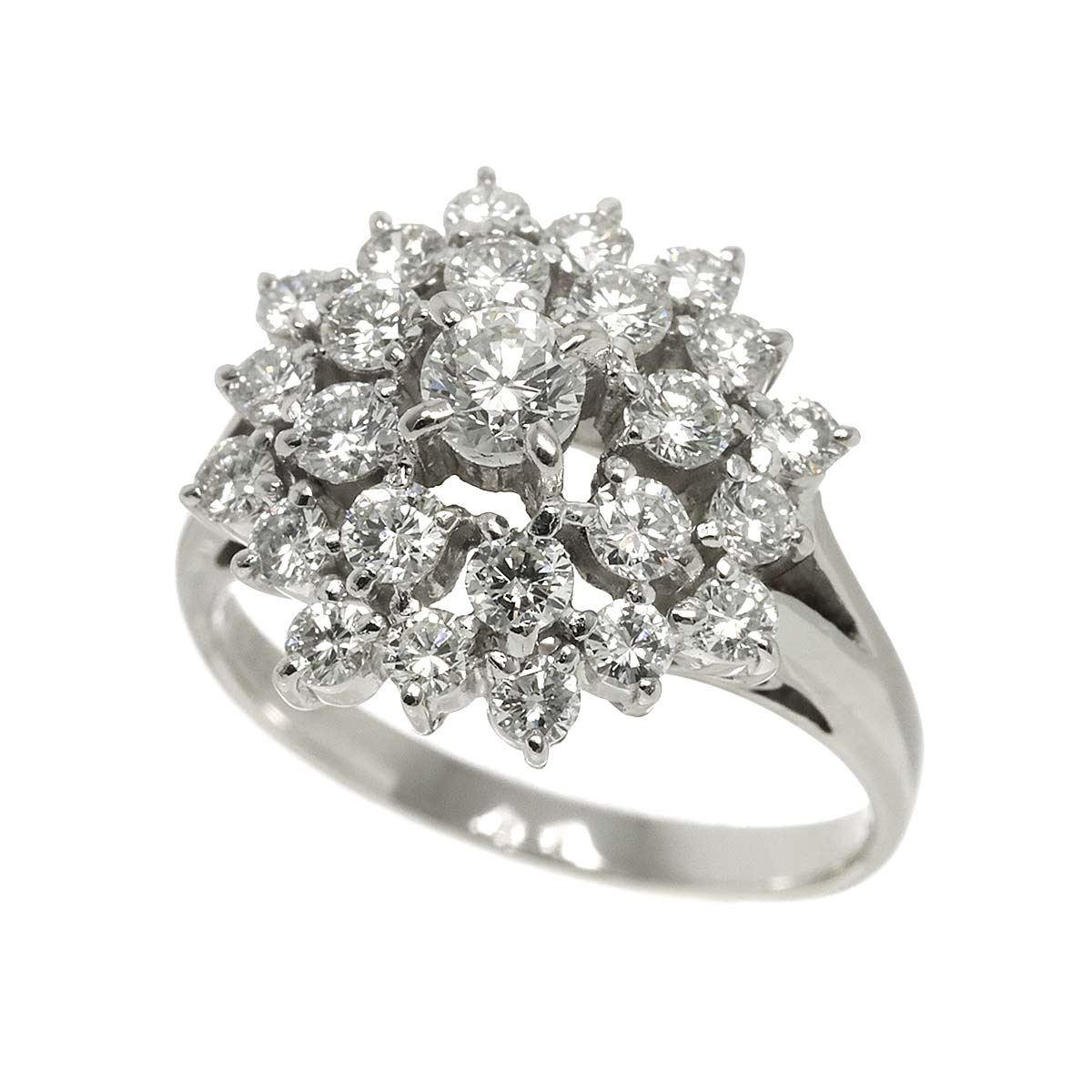 Diamond 0.23ct/1.13ct Ring Platinum size6(US)