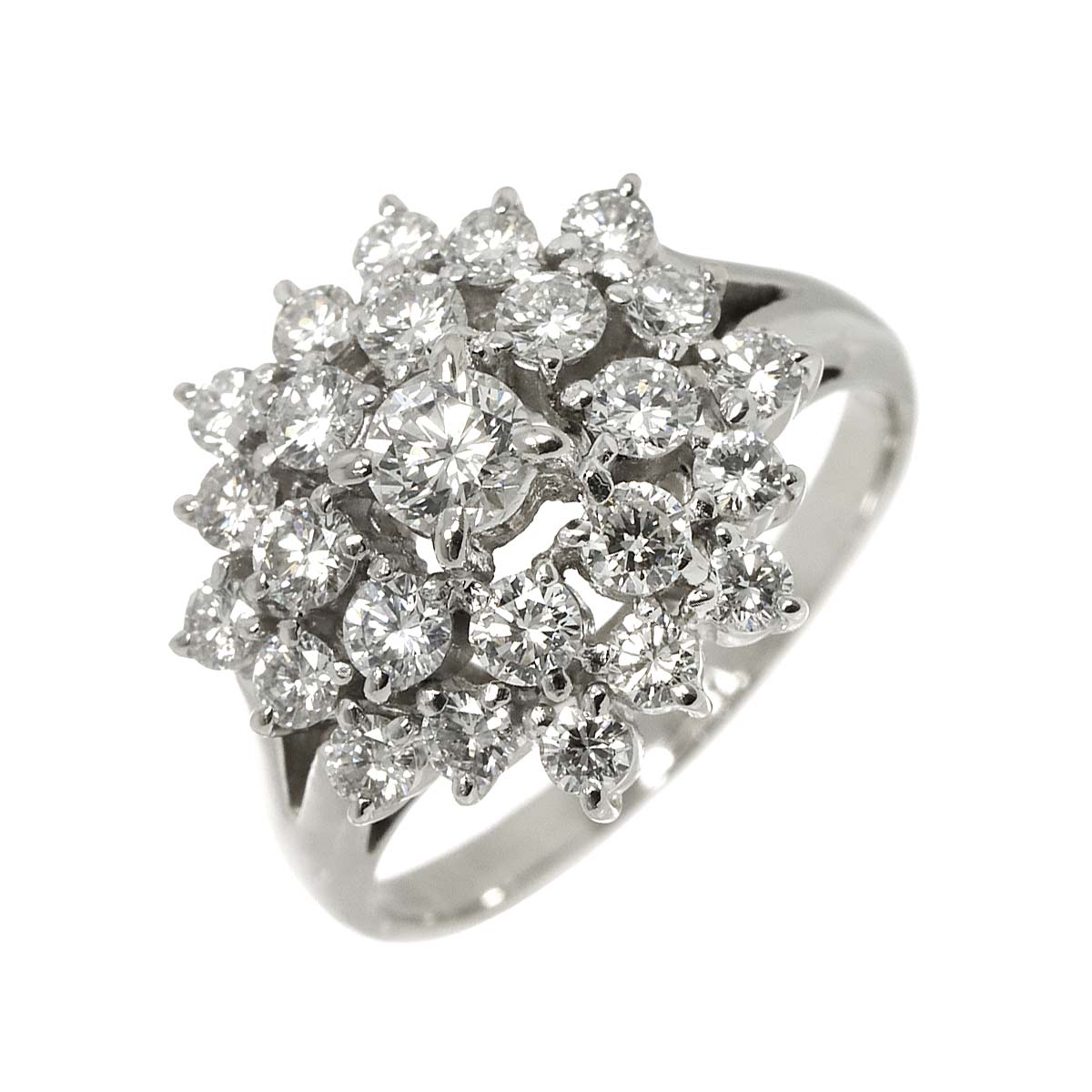 Diamond 0.23ct/1.13ct Ring Platinum size6(US)