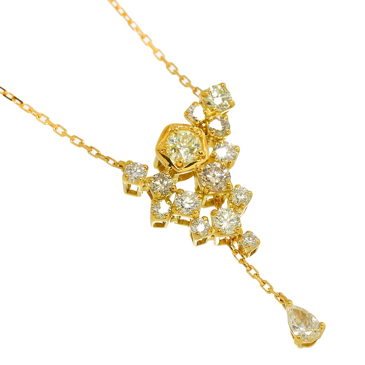 Wish Upon A Star Diamond 0.59/0.159ct Necklace 18K YG 750