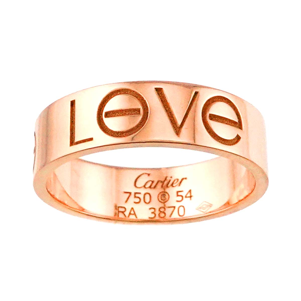 Love Ring 18K Pink Gold 750 size54 6.25-6.5(US)