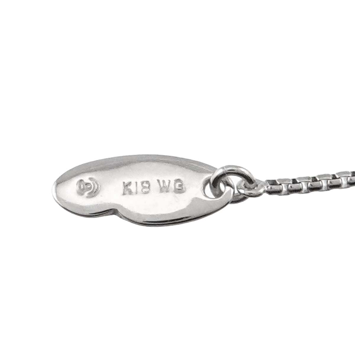 Mabe Pearl MOP Diamond 0.06ct Necklace 18K WG 750