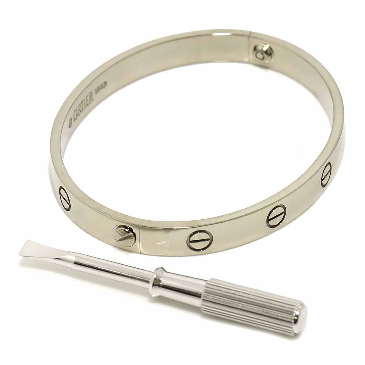 Love Bracelet Bangle 18K WG 750 Size17