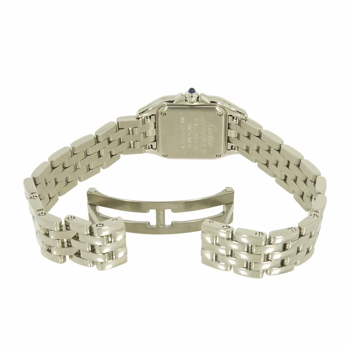 Panthere SM W4PN0007 Diamond Bezel Quartz Silver Dial Ladies