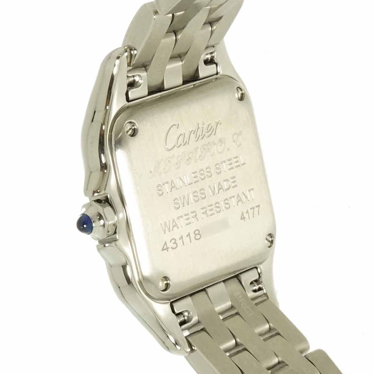 Panthere SM W4PN0007 Diamond Bezel Quartz Silver Dial Ladies