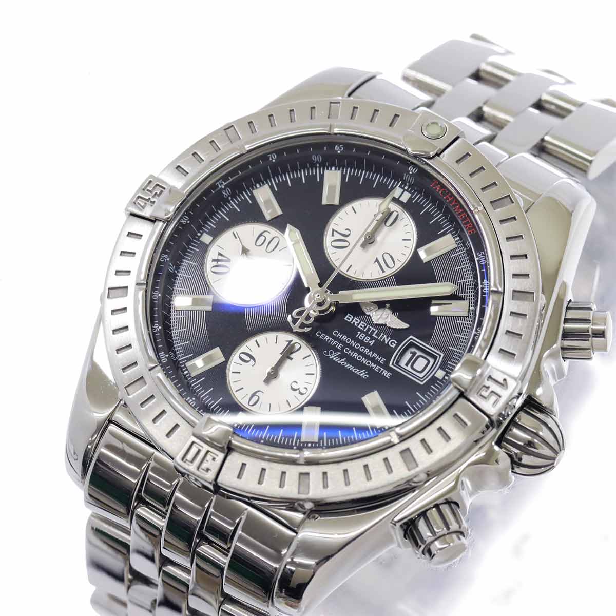 Chronomat Evolution A13356 Chronograph Black Dial Mens