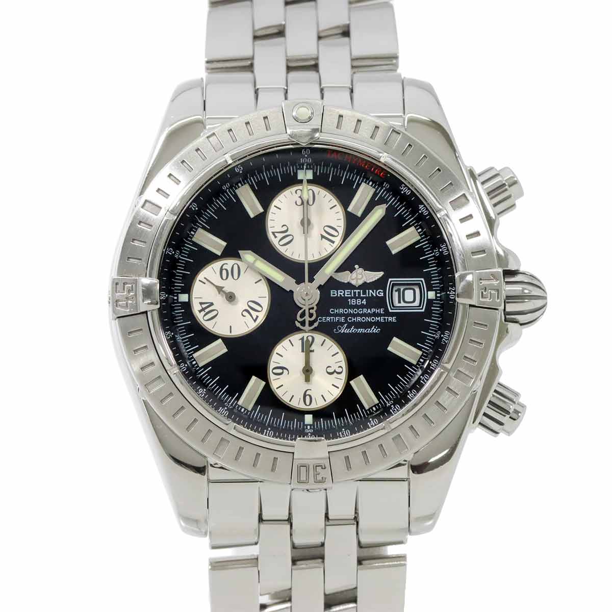 Chronomat Evolution A13356 Chronograph Black Dial Mens