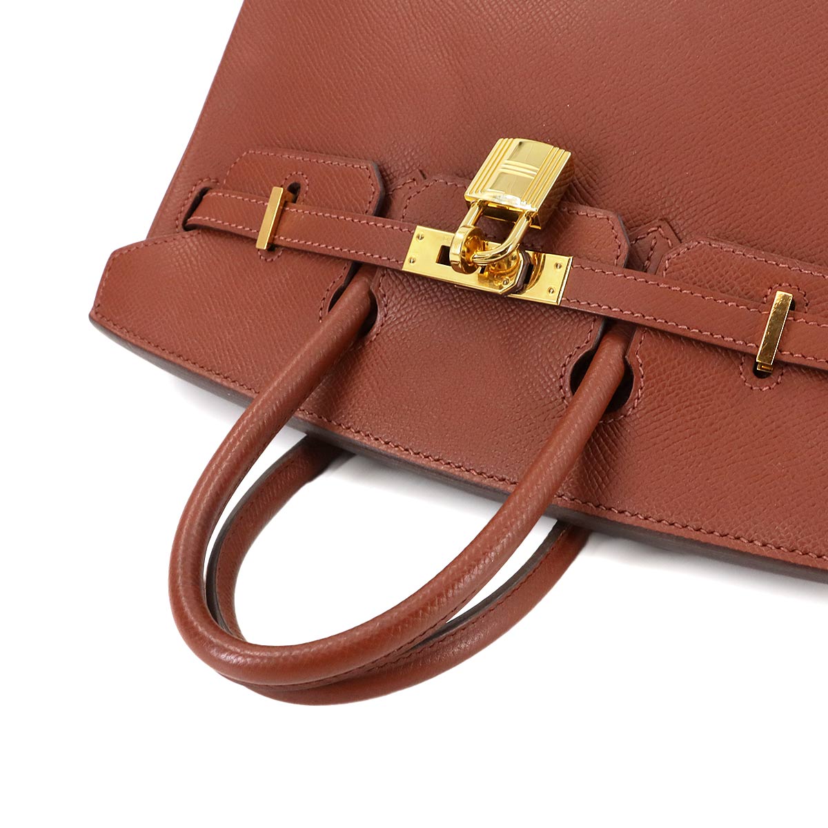Birkin 25 Epsom Sienne Hand Bag Brown Purse