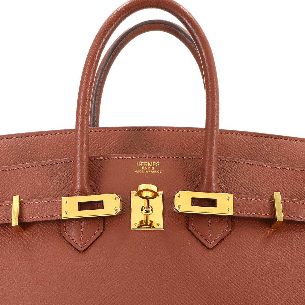 Birkin 25 Epsom Sienne Hand Bag Brown Purse