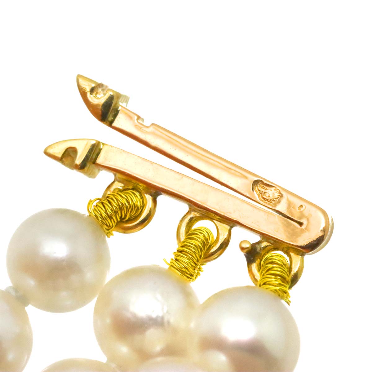 Sapphire Diamond Akoya Pearl Necklace 18K YG 750