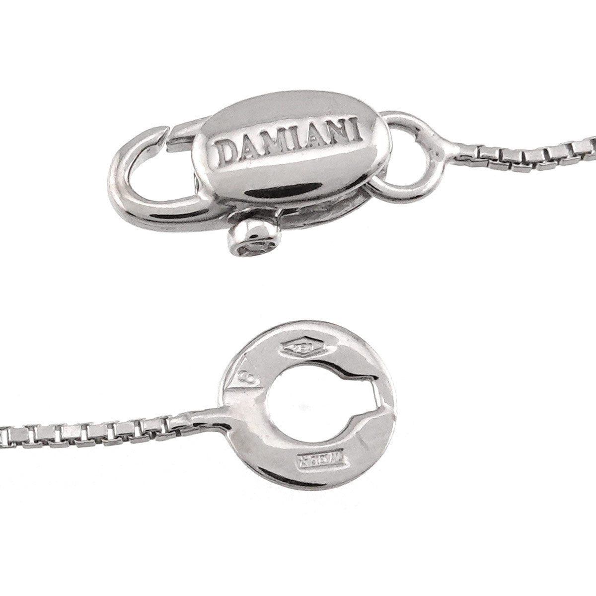 Diamond Necklace 18K White Gold 750