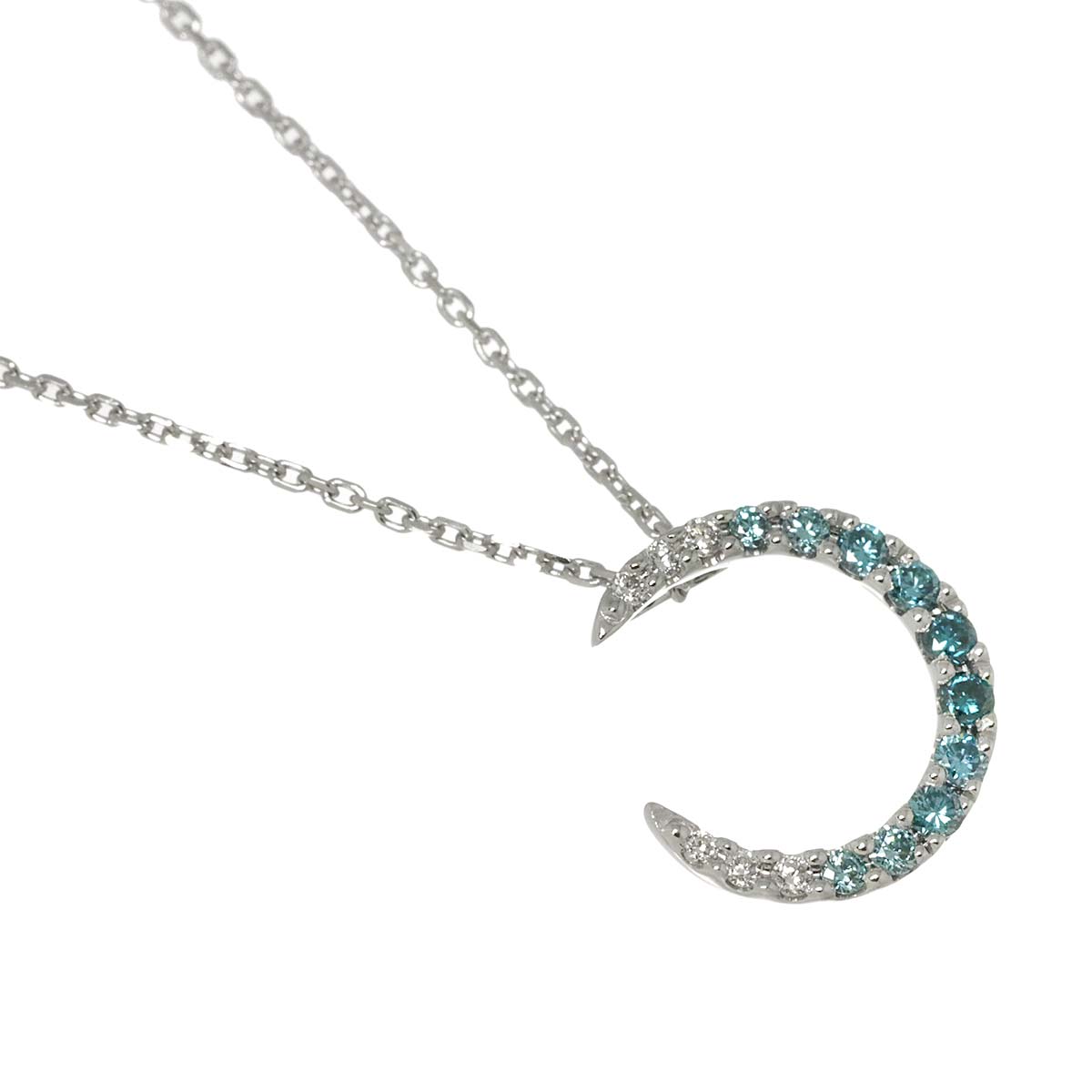 Diamond Necklace 18K WG 750