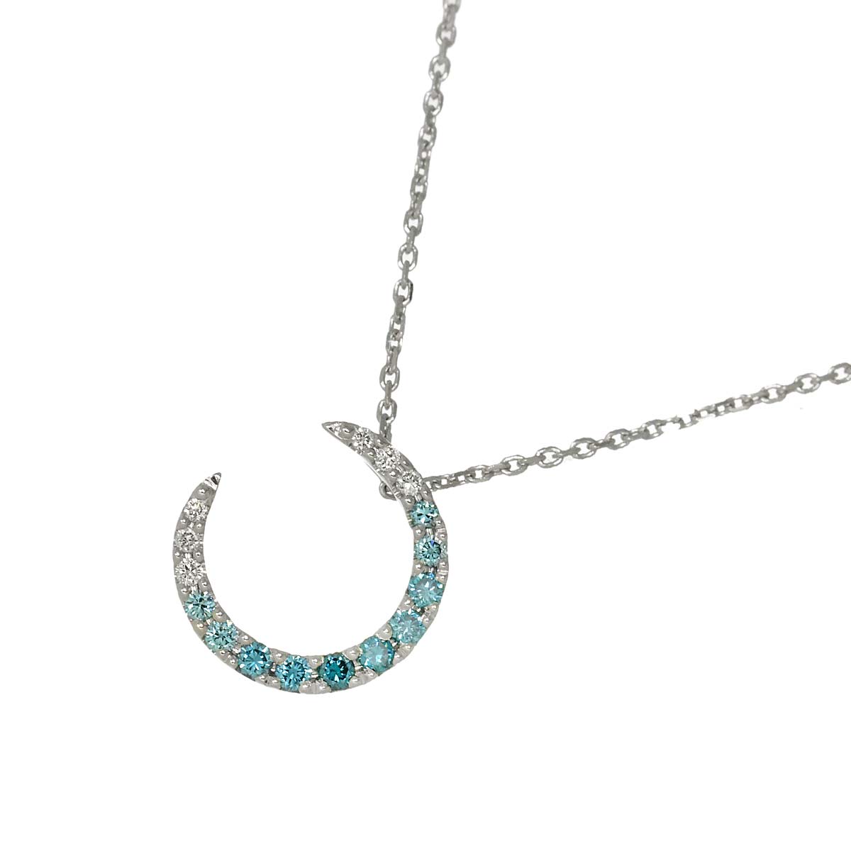 Diamond Necklace 18K WG 750