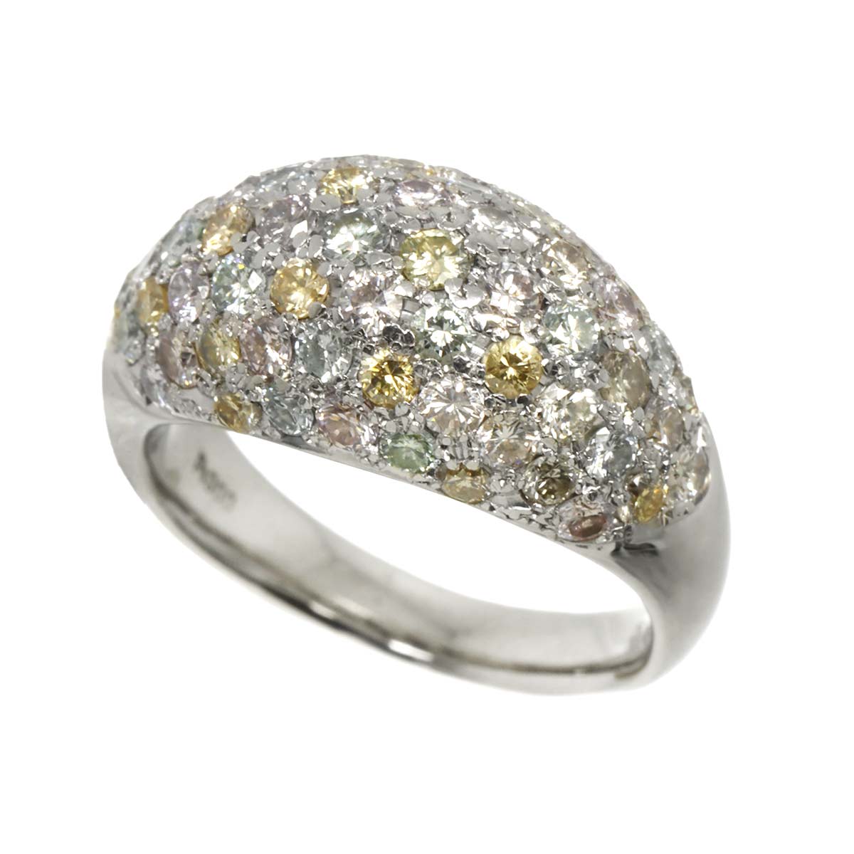 Diamond 2.66ct Ring Pt size7.5(US)