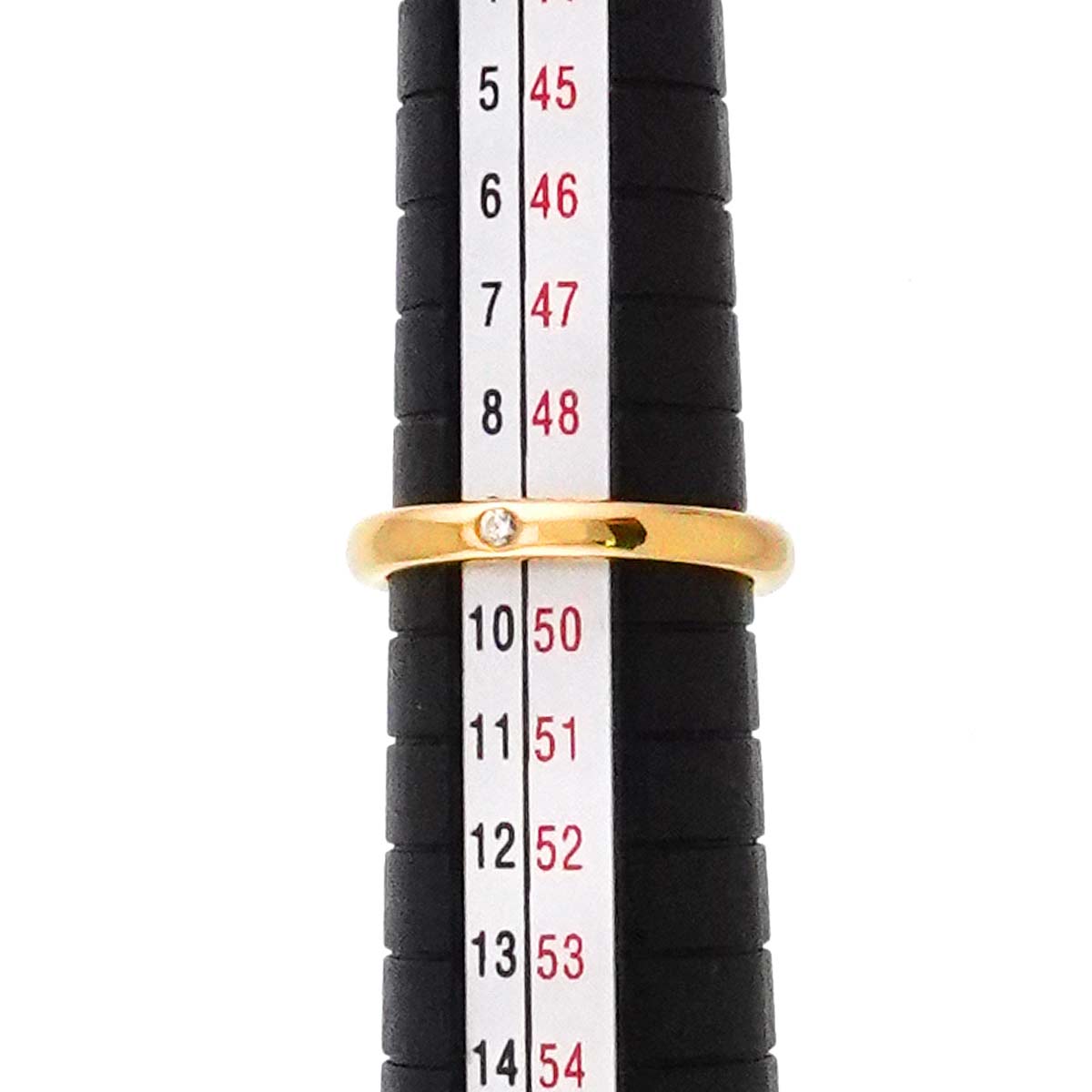 Stacking Diamond 1P Ring 18K Yellow Gold 750 Size4.75-5(US)