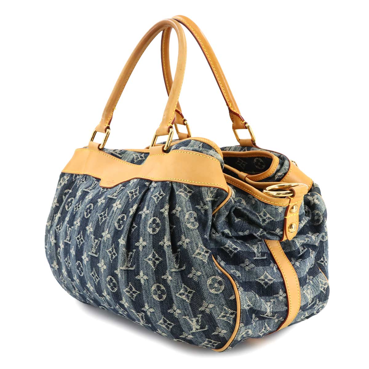 Monogram Denim Cabas Raye GM 2WAY Bag Blue M95336