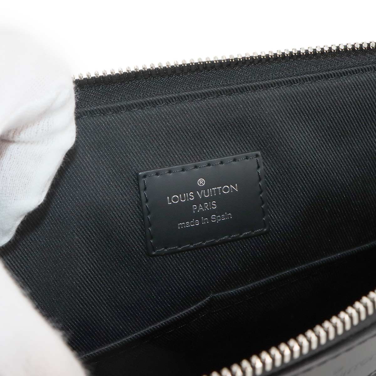 Damier Graphite Mick PM NM Shoulder Bag Black Gray N40003