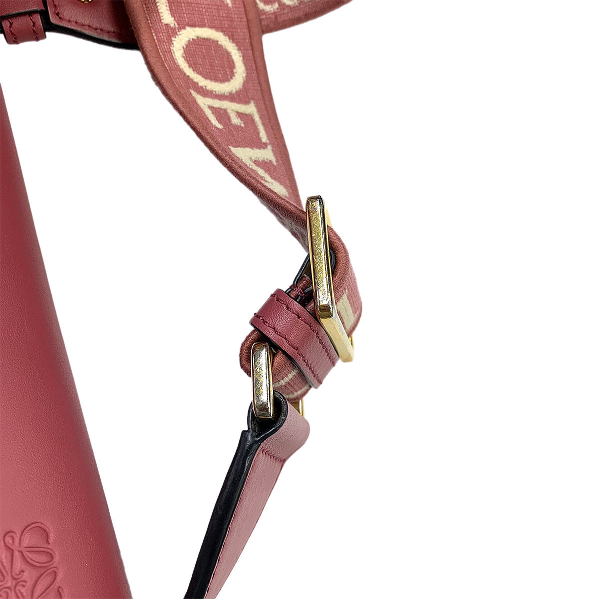 Mini Gate Dual Shoulder Bag Leather Pink Purse