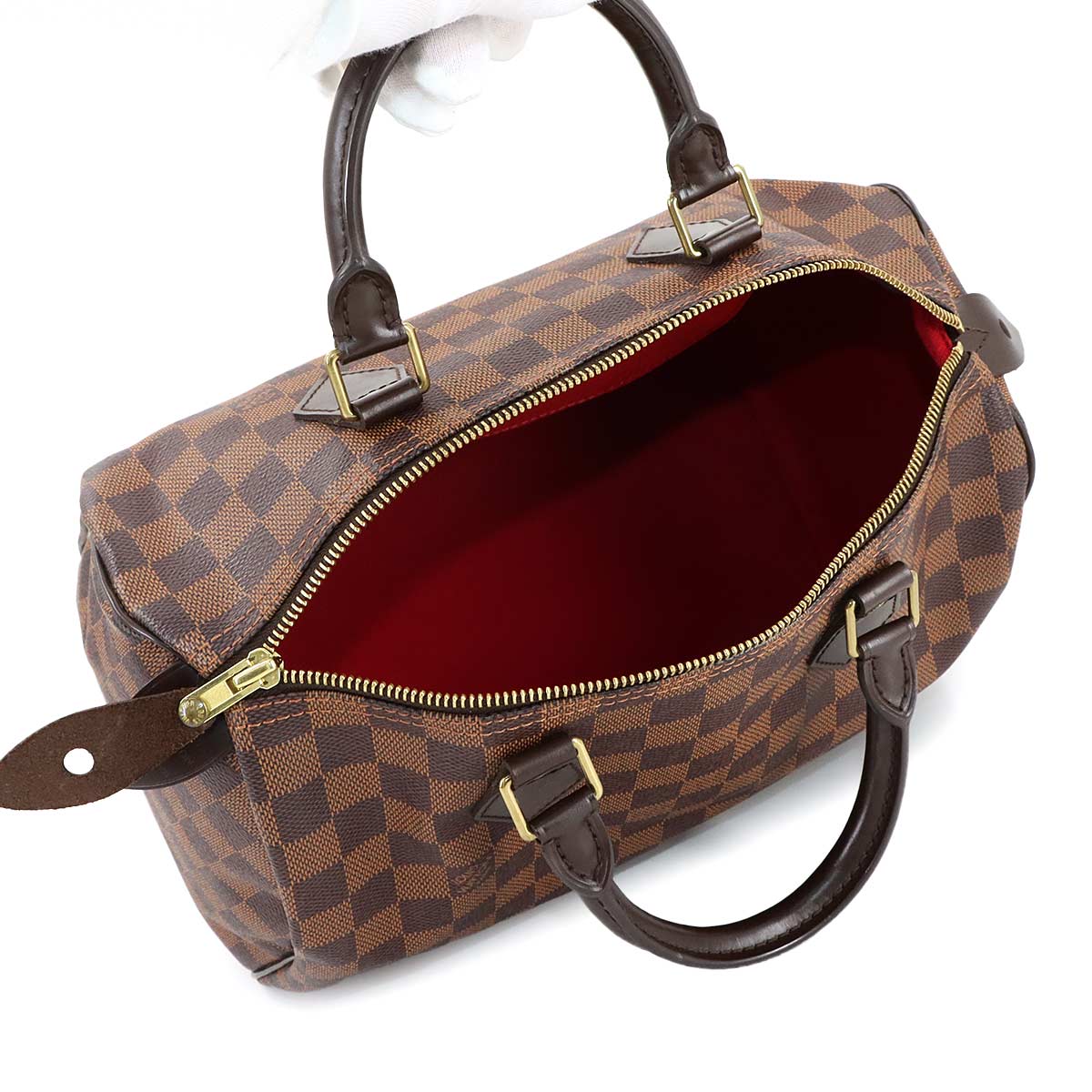 Damier Speedy 30 Hand Bag Ebene N41531 Brown Purse