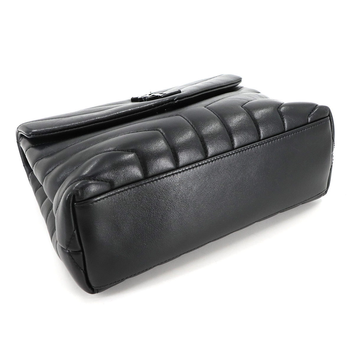 Loulou Small Chain Shoulder Bag Leather BLack 494699