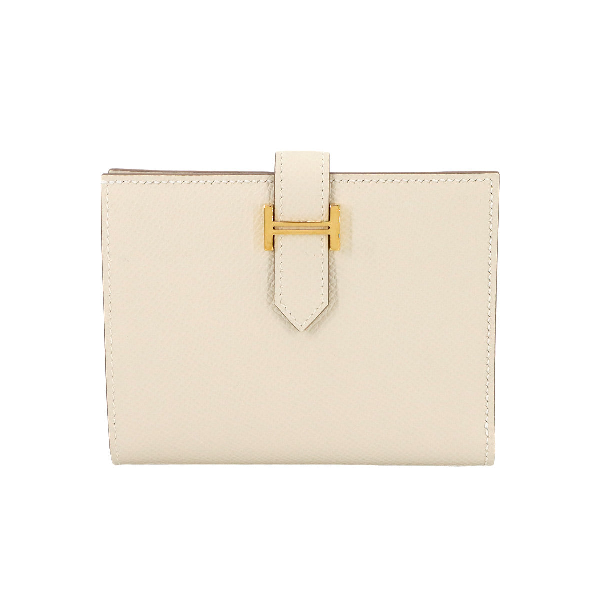 Bearn Compact Wallet Veau Epsom Leather Craie Purse