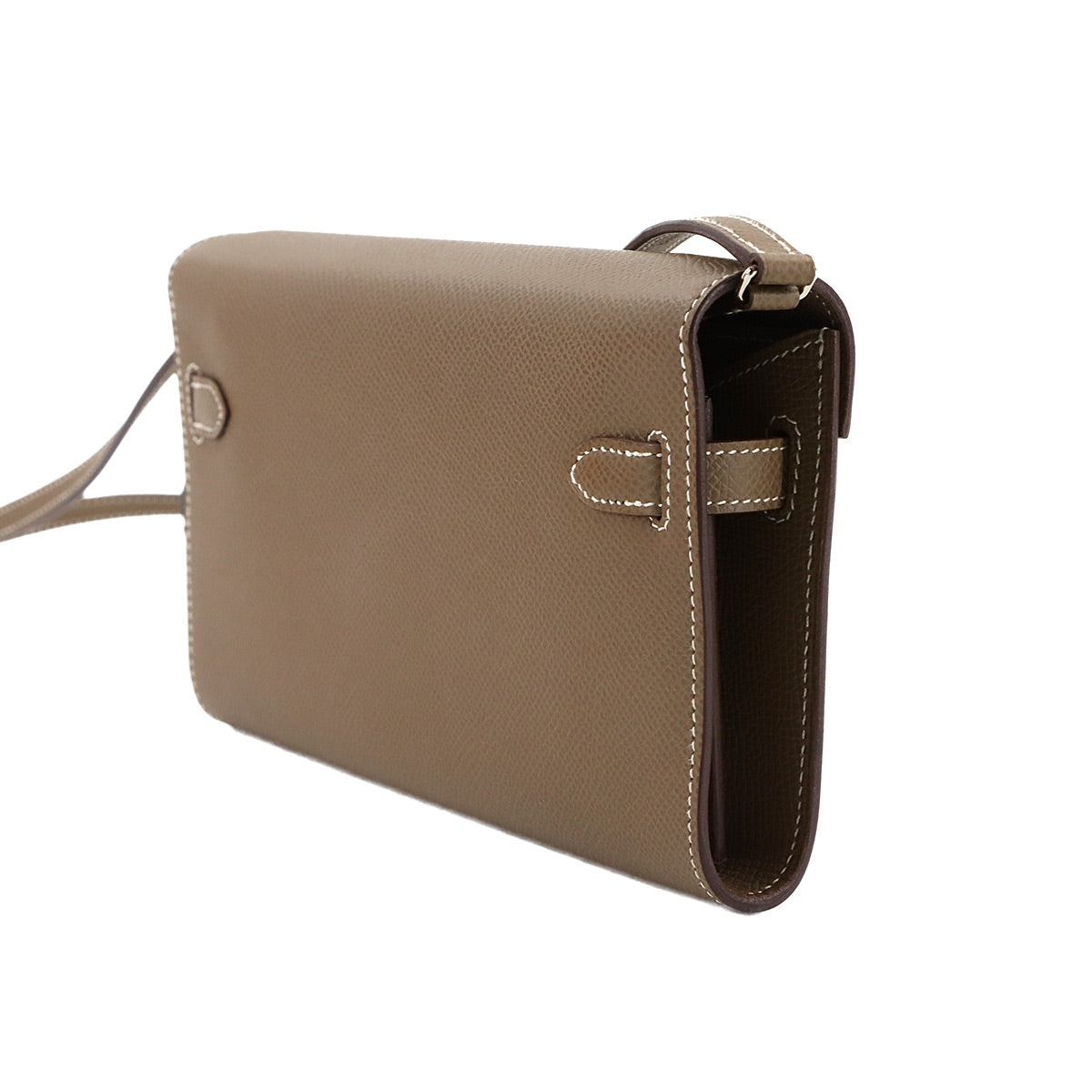 Kelly To Go Shoulder Wallet Epsom Etoupe Purse