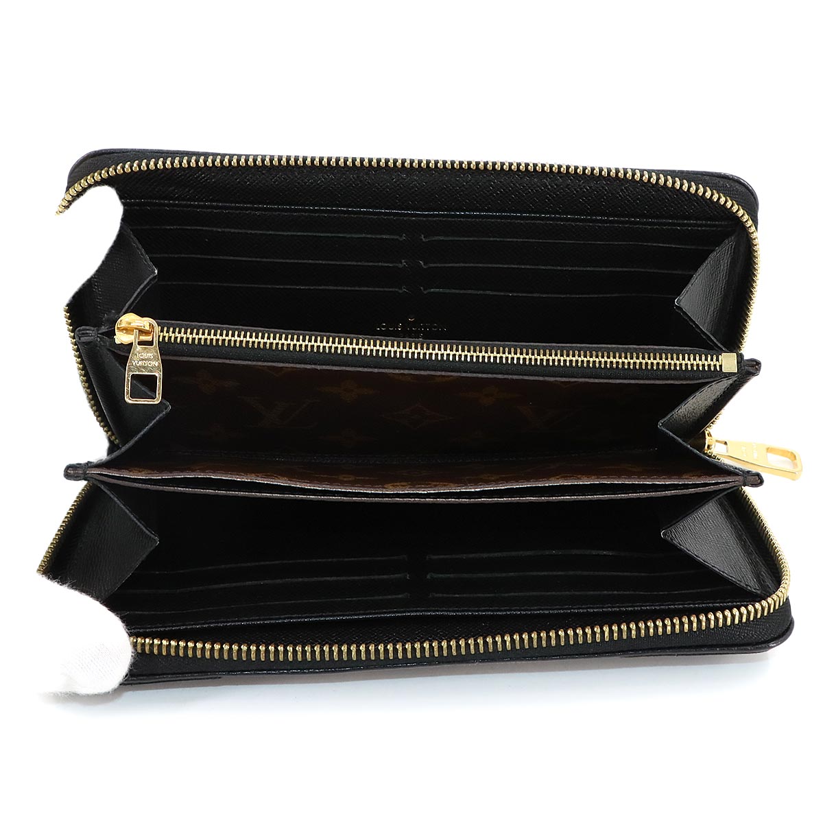 Monogram Zippy Wallet Retiro Leather Noir M61855