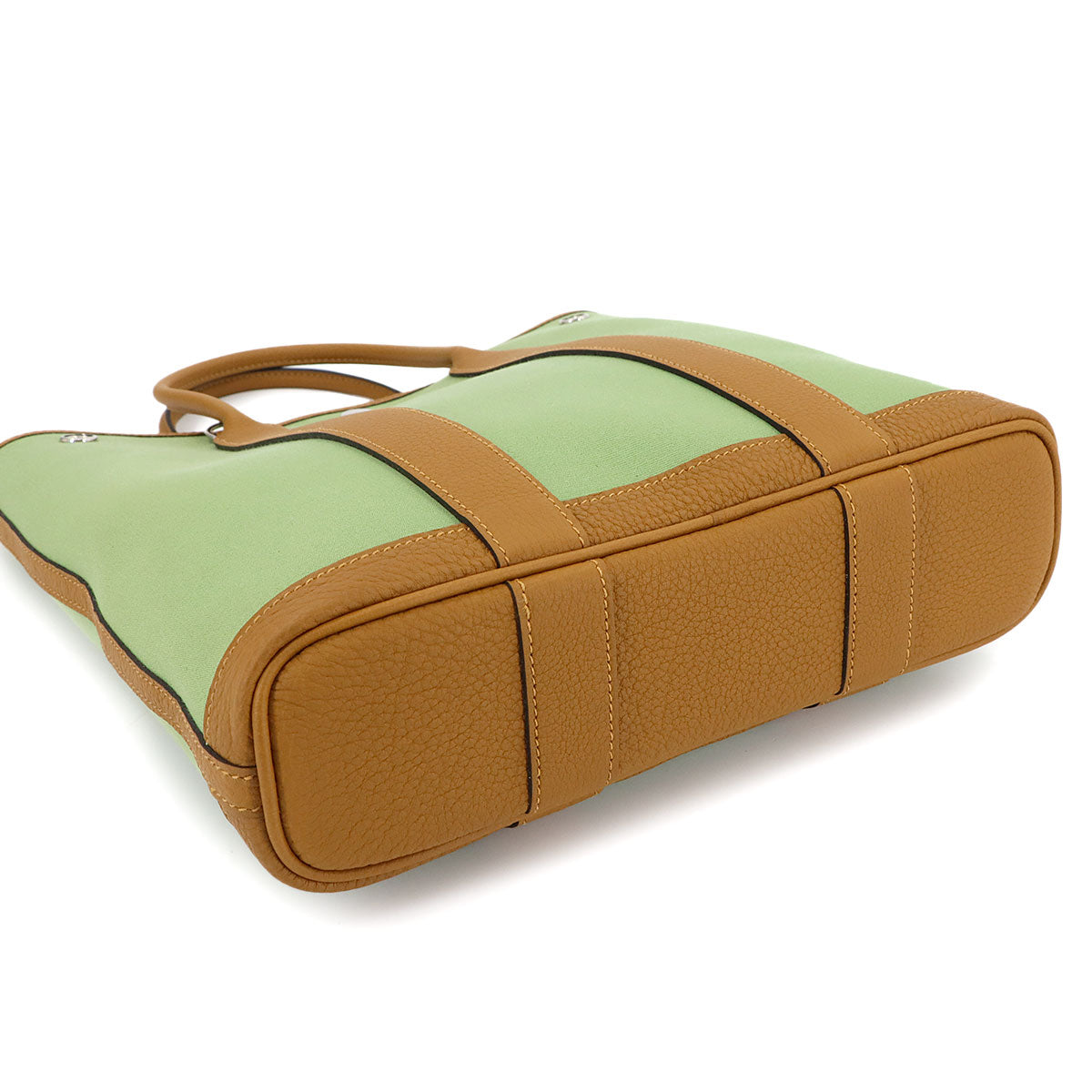 Garden File PM Tote Shoulder Bag Toile Oficier Vert criquet