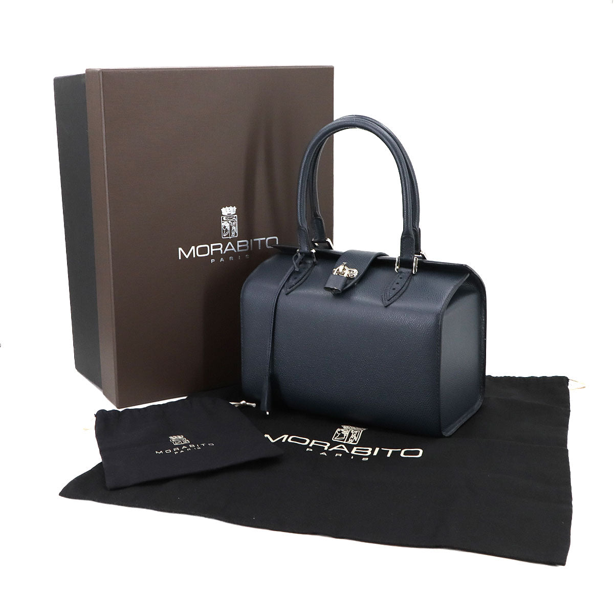 Orsay Horizon Hand Bag Leather Navy 30011S