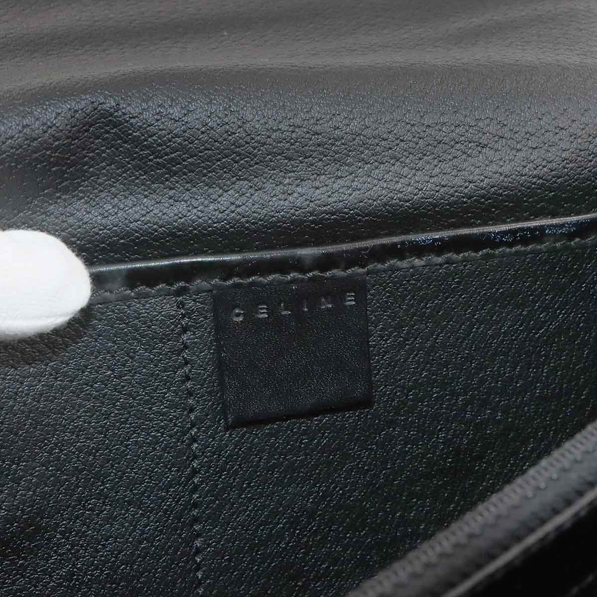 Macadam Clutch Bag Pouch PVC Leather Black Brown Vintage