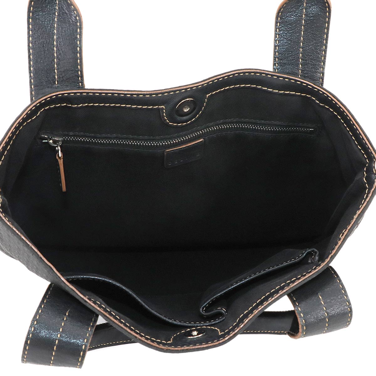 Macadam Tote Bag Nylon Leather Black Vintage Purse