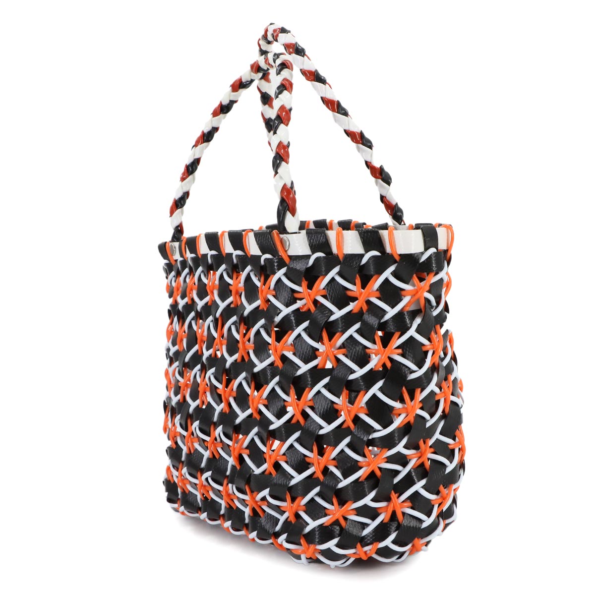 Marni Market Cake Basket Hand Bag Polypropylene Black