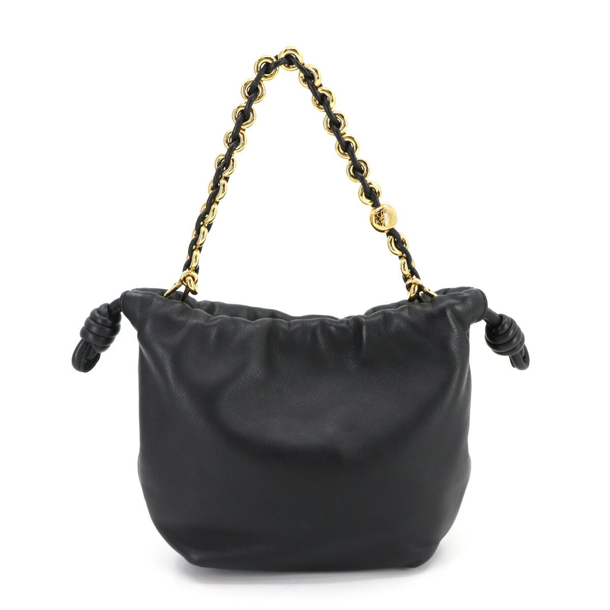 Flamenco Purse Mini Hand Shoulder Bag Leather Black Purse