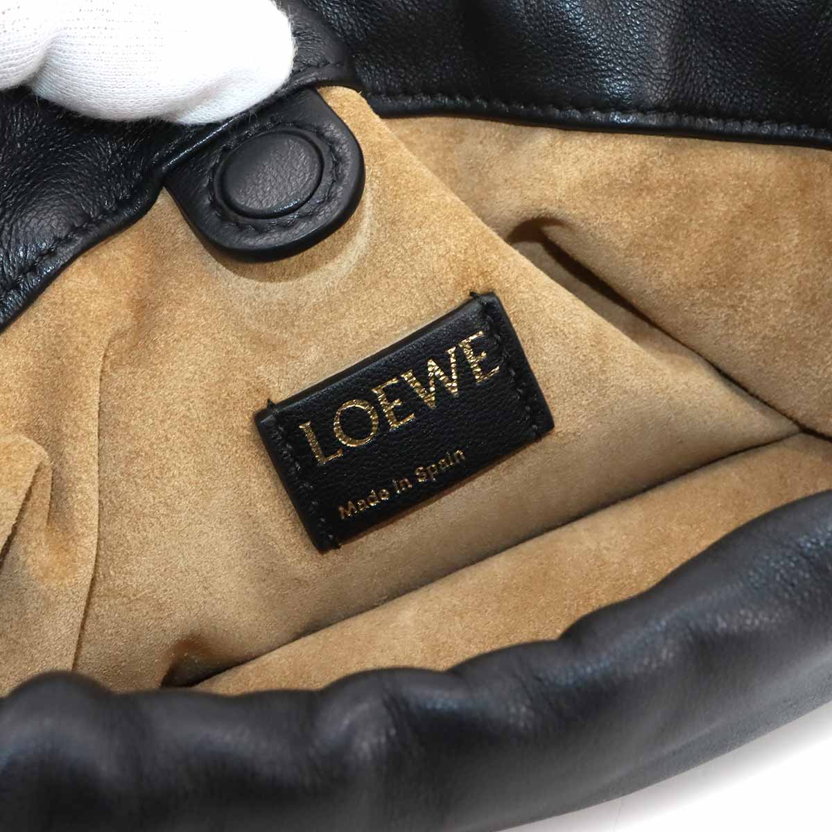 Flamenco Purse Mini Hand Shoulder Bag Leather Black Purse