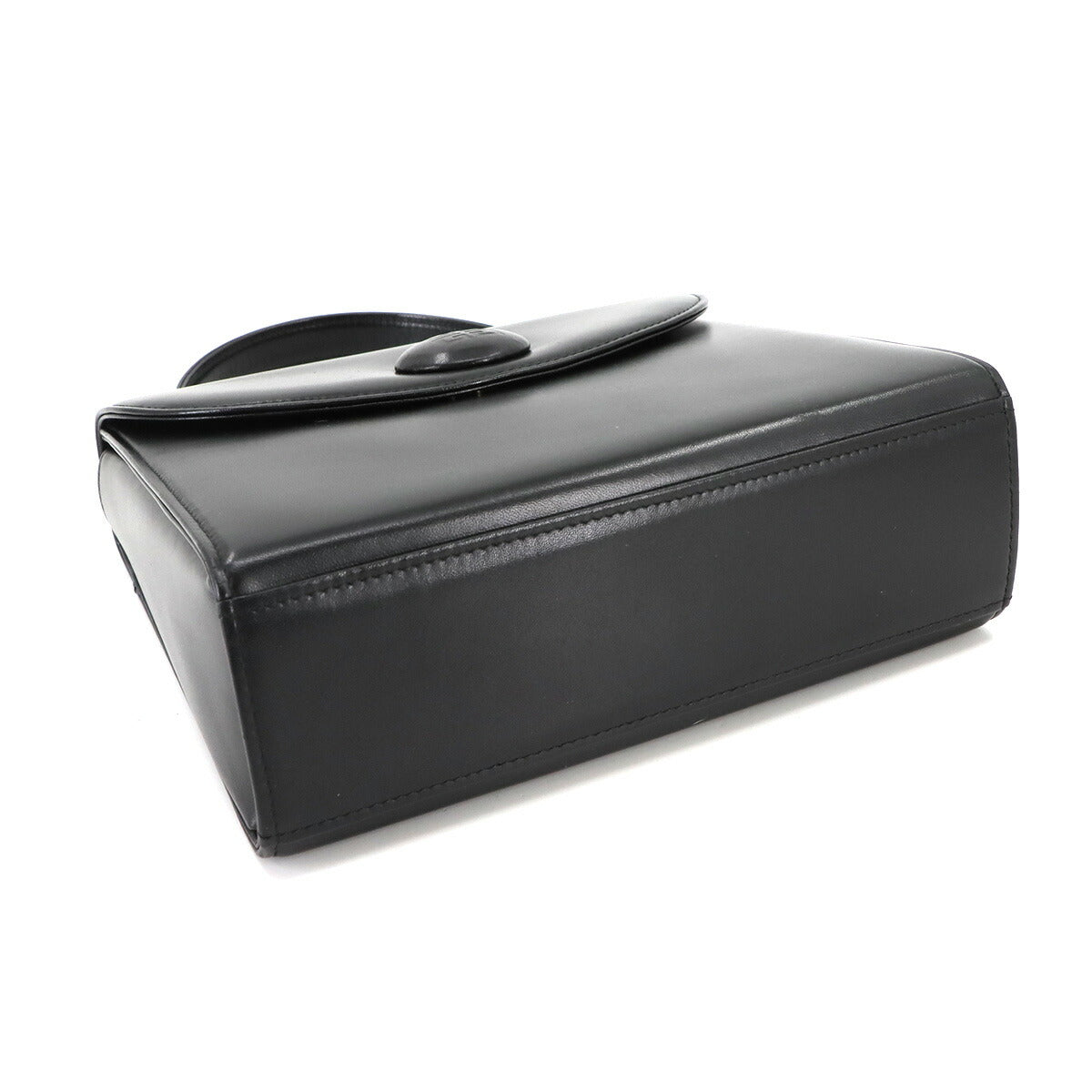 2way Hand Shoulder Bag Leather Black Purse