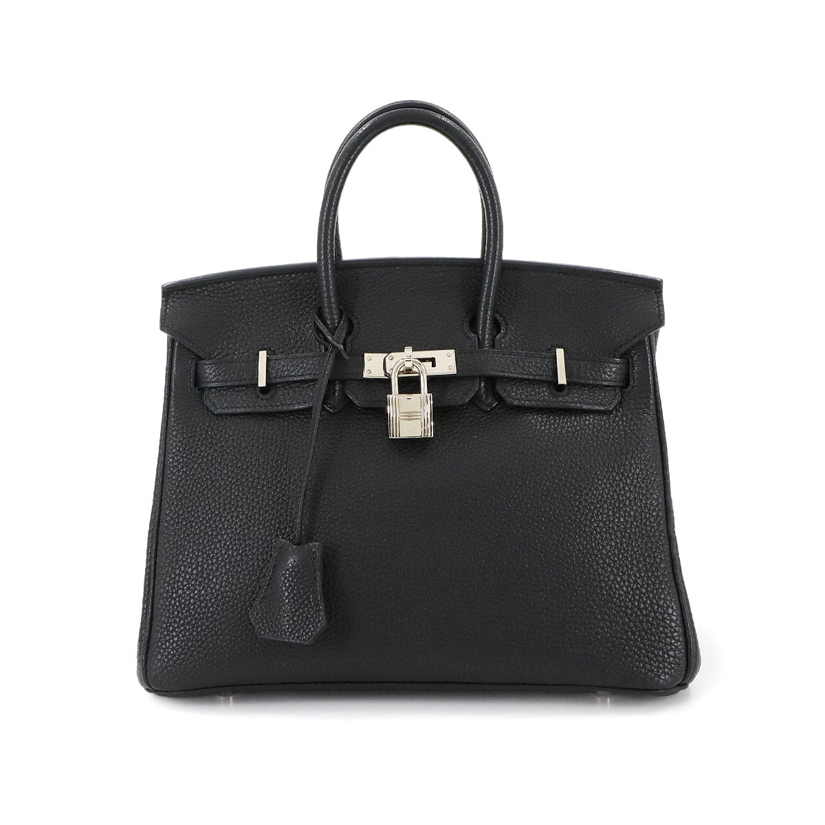 Birkin 25 Veau Togo Black Hand Bag Purse