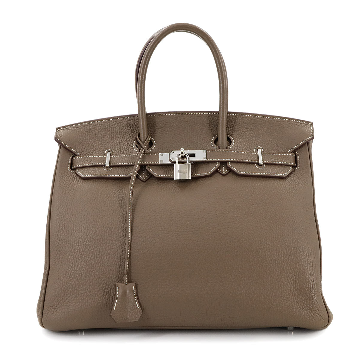 Birkin 35 Togo Etoupe Hand Bag Purse Beige