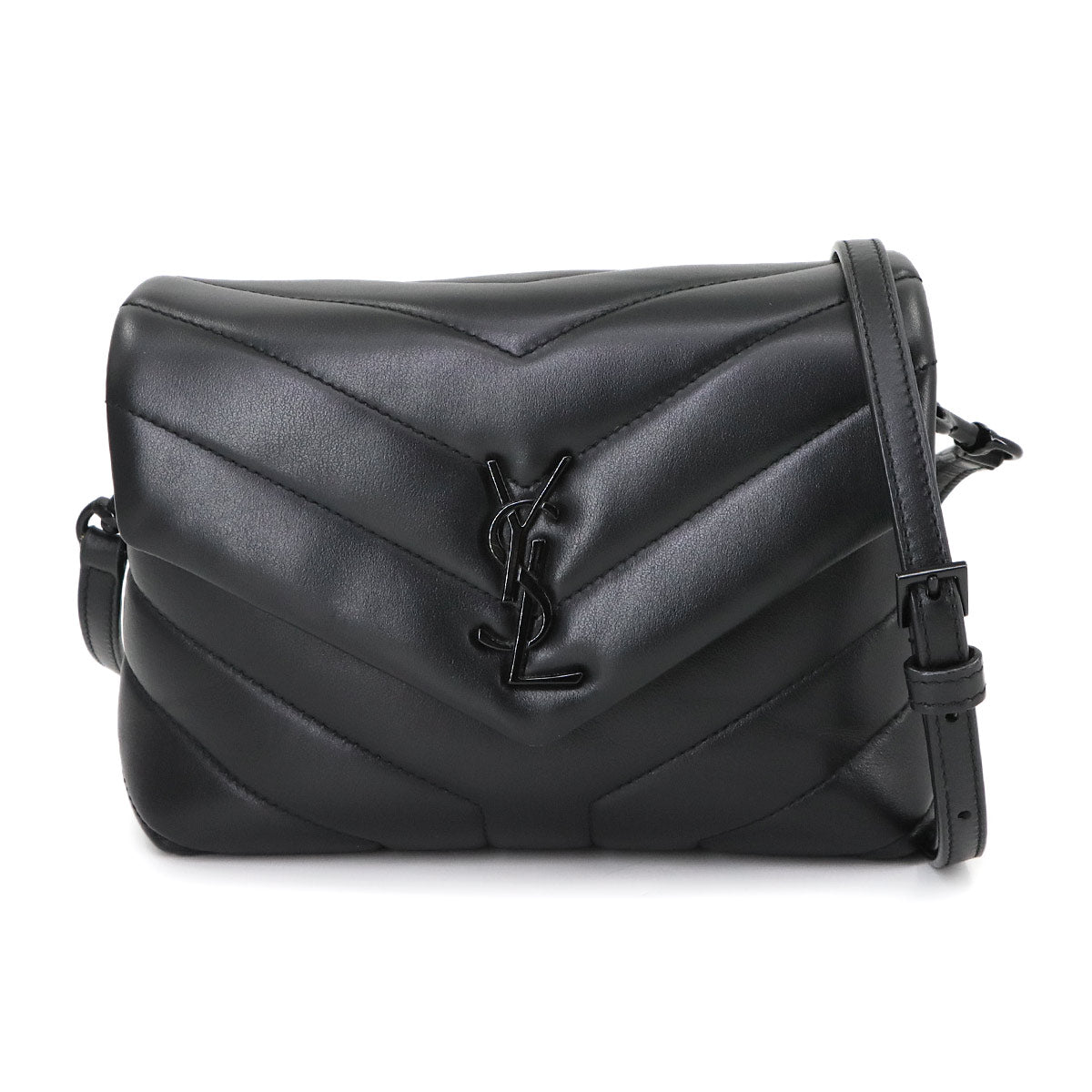 Loulou Toy Shoulder Bag Leather Black 678401