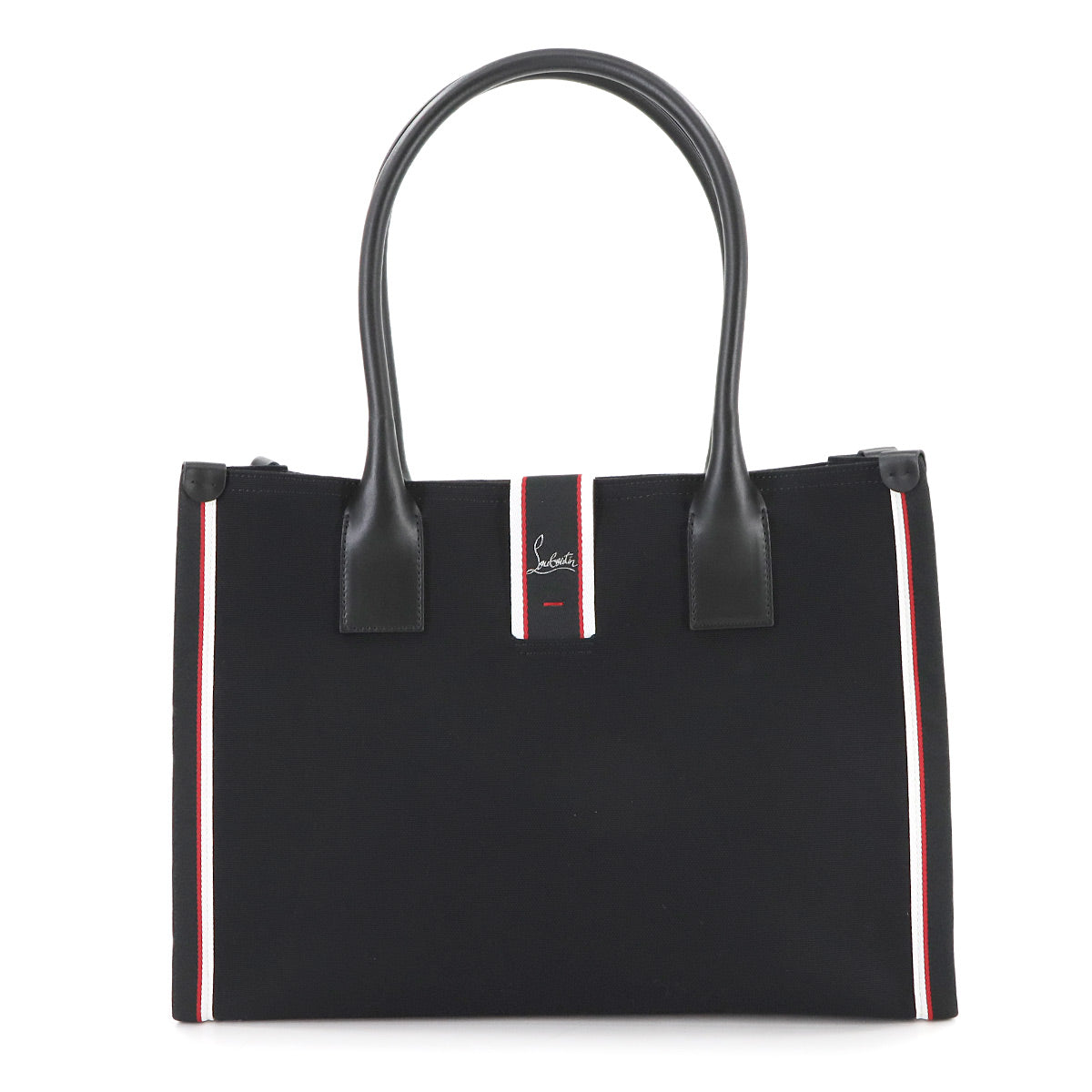 Nastroloubi Medium Tote Bag Nylon Leather Black