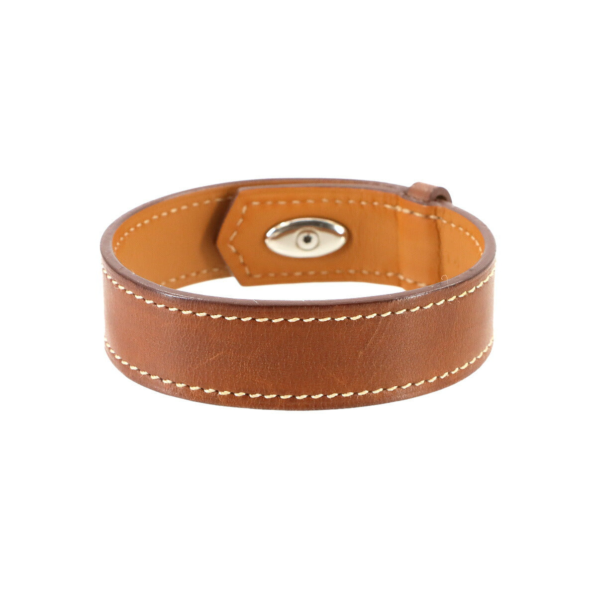 Panache Bracelet Tadelakt Leather Faubourg Brown Horse head