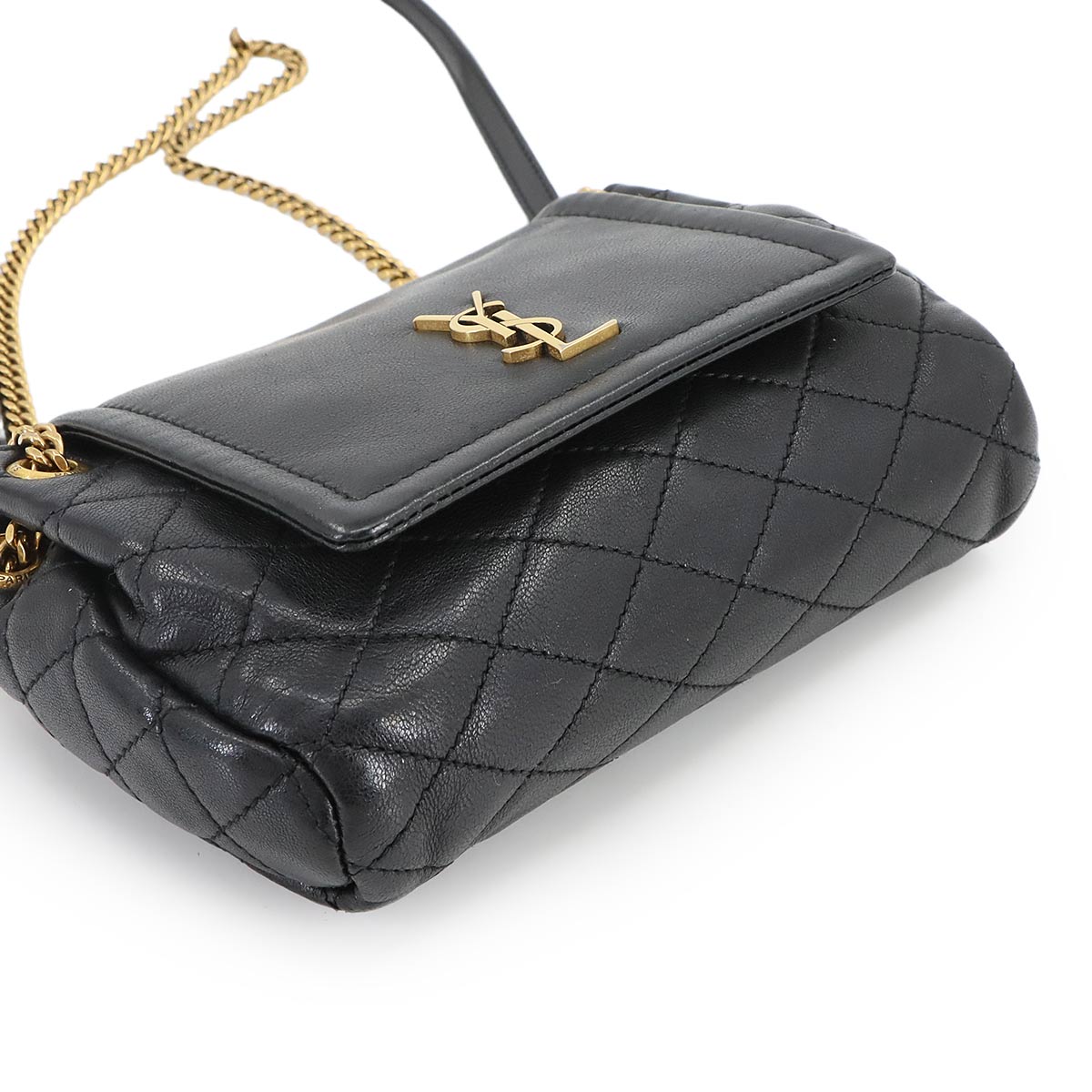 Monogram Mini NOLITA Shoulder Bag Leather Black 672738
