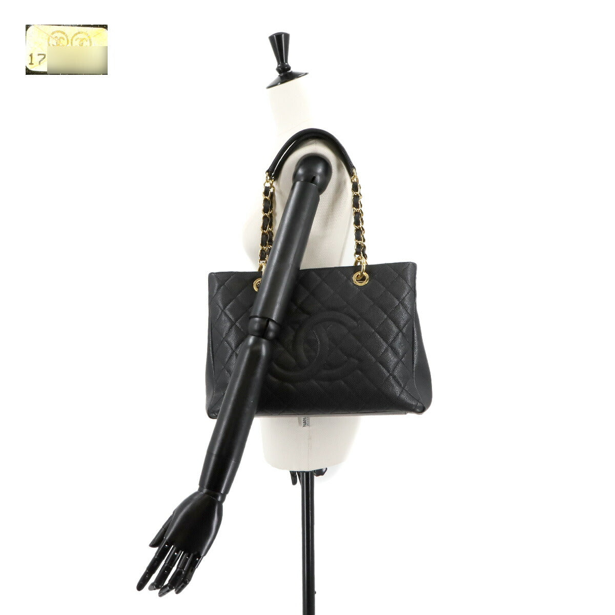 Grand Shopping Tote Bag GST Leather Black A50995