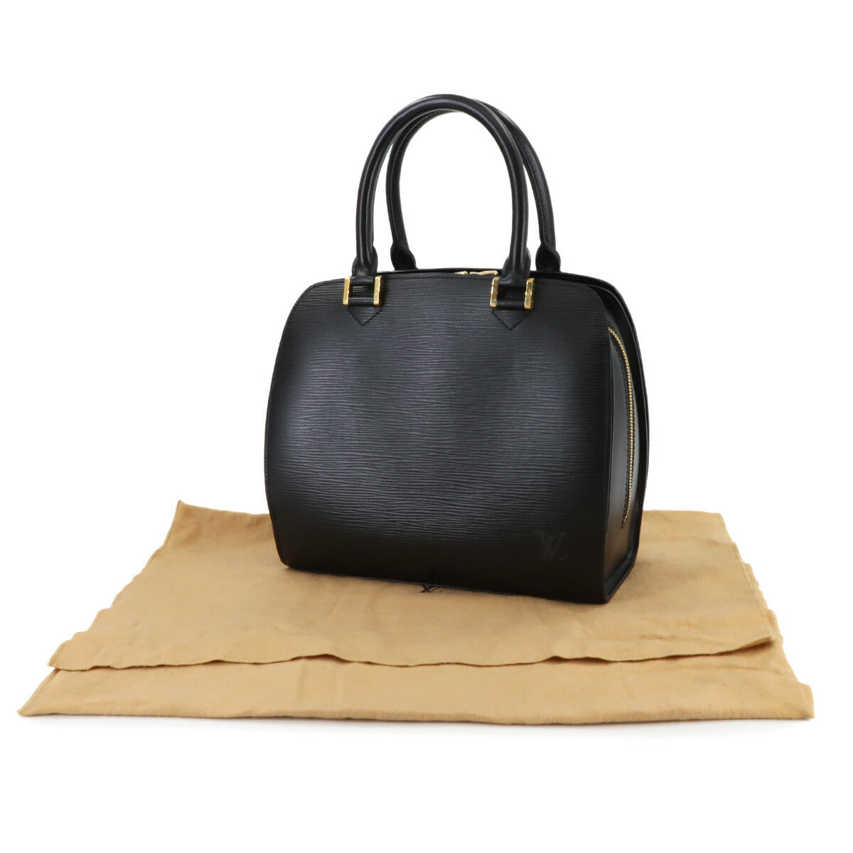 Epi Pont Neuf Hand Bag Leather Noir M52052 Purse